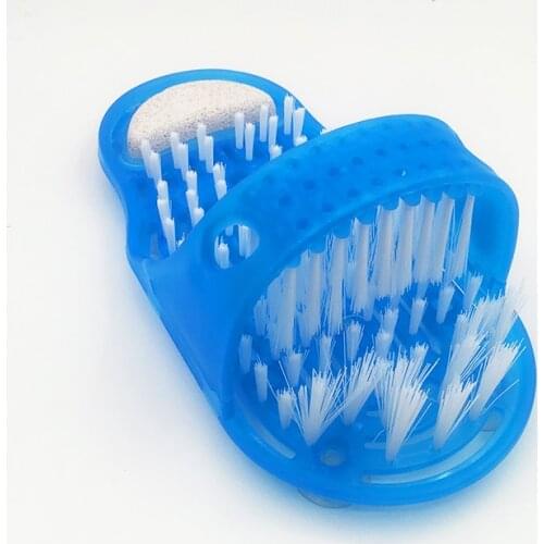 Plastic Bath Shower Feet Massage Slippers Bath Shoes Brush Pumice Stone Foot Scrubber Spa Shower Remove Dead Skin Foot Care Tool