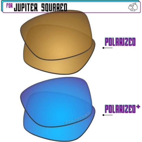 EZReplace Polarized Replacement Lenses for - Oakley Jupiter Squared Sunglasses - BlueP Plus-GunmetalP