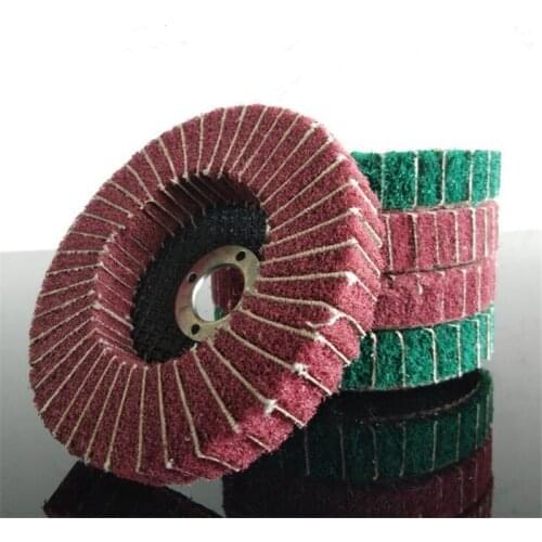 Grinding And Polishing Wheels Non-Woven 100 X 16Mm Scouring Pad Buffing Wheel For Angle Grinder