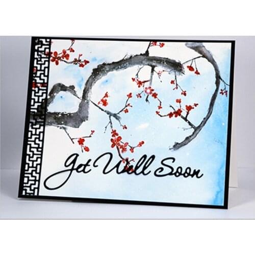 Letters Get Well Soon Feel Better Metal Cutting Dies Stencils For DIY Scrapbooking Decorative Embossing Craft Dies Scrapbooking