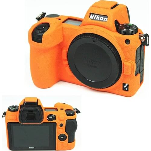 Silicone Armor Skin Case Body Cover Protector Anti-skid Texture Design for Nikon Z6II Z7II Mirrorless Camera ONLY