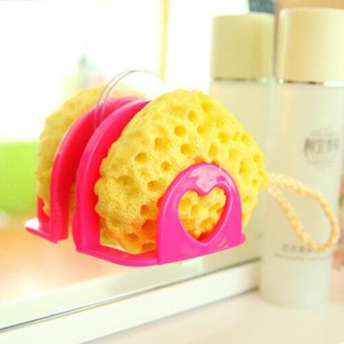 Sink Racks Kitchen Cute Wall Cleaning Sponge Hanging Racks Creative Sucker [2]