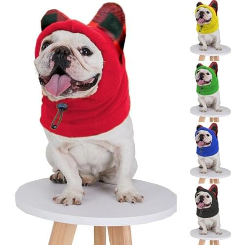 Pet Dog Hat Warm Lamb Plush Head Set Cute Dog Cat Personality Headgear Accessories Winter Outdoor Cold Protection Cap Accessorie
