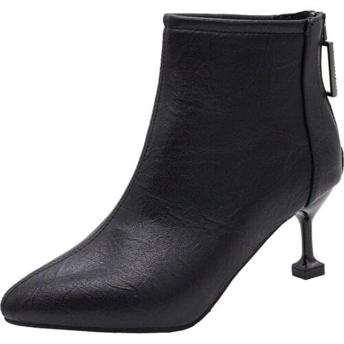 Single Boots Skinny Boots Women Spring And Autumn Handsome Summer Shoes Autumn Summer Wild Thin Small With Short Shoes