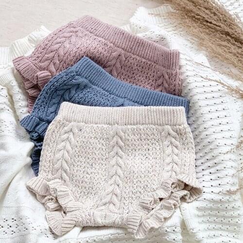 Children Clothing Kids PP Shorts Baby Boys Girls Knitting Shorts Baby Boy Girl Shorts Pants Autumn Spring Baby Girl Knit Pants