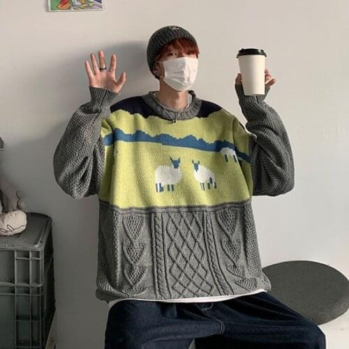 ZAZOMDE Hip Hop Knitwear Sweaters Unisex Jumper Streetwear Harajuku Sweaters Men Autumn Hipster Casual Pullovers Male Loose Tops