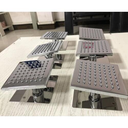 Rain Shower Faucet Bathroom Rainfall Shower Head Wall Mounted Massage Body Sprayer 100*100mm SPA Showers Jet Water Brass Chrome