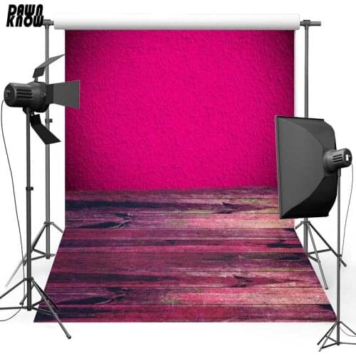 DAWNKNOW Red Wall Vinyl Photography Background For Child Floor New Fabric Polyester For Polyester Photo Studio F673