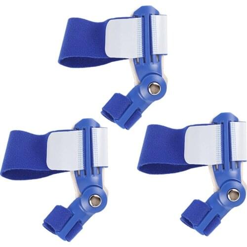 3 Pieces Big Bone Toe Bunion Splint Straightener Corrector Foot Pain Relief Hallux Valgus Feet Protector Foot Care Tools Blue