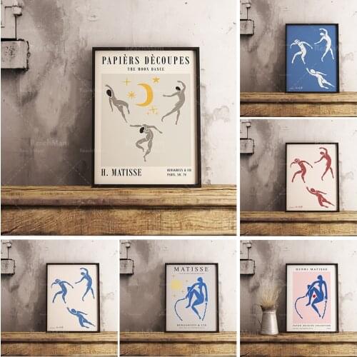 Matisse Papierdécoupes exhibition poster, Henri Matisse art prints, wall decoration art