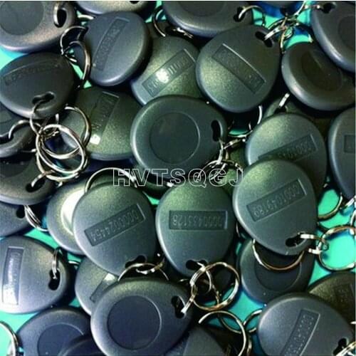 100pcs/lot 13.56MHz RFID IC gray Keyfobs 1K S50 Tags Access Controller 8# Free Shipping