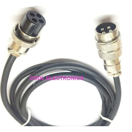 4 pin 4P GX20 20mm Air Plug Male Female Aviation Socket Connector Plug Cable 1m