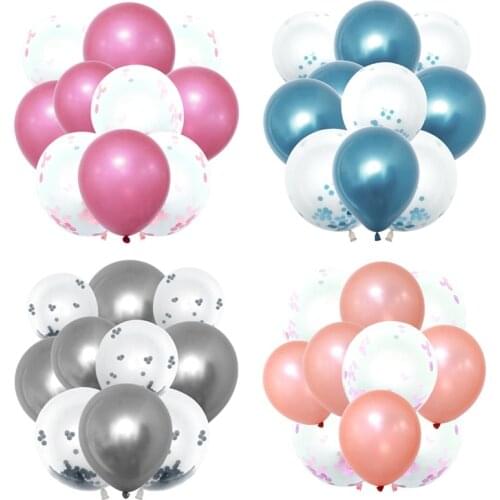 5/10pcsGlitter Confetti Latex Balloons Metallic Balloon Birthday Party Decorations Kids Adult Air Balls Globos Wedding Decor