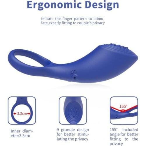 Vibrating Penis Ring For Couples Men Cock Anal Clitoris Stimulate Massager Delayed Premature Ejaculation Rings Adult Sex Toys