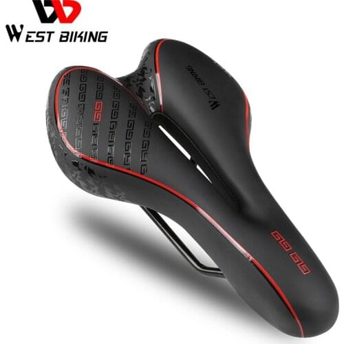 Shock Absorbing Hollow Bicycle Saddle Anti-skid GEL PU Extra Soft Mountain Bike Saddle MTB Road Cycling Seat Bicycle Accessories