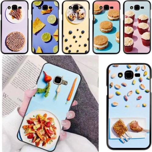 Snack Food Hamberger Cake Phone Case For Samsung Galaxy J200 J2 Prime J2 Pro J6 2018 J250 J4 Plus J415 J5 Prime J7