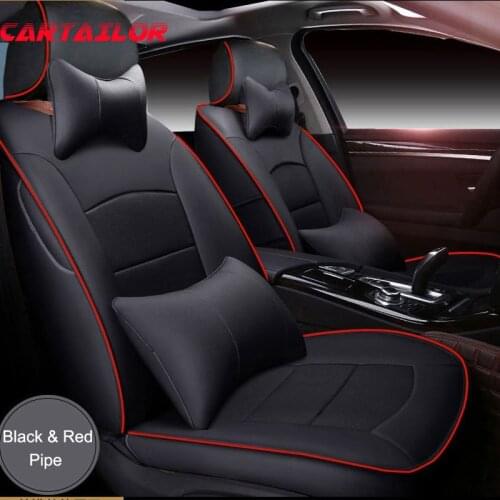 CARTAILOR Leather Automobiles Seat Cover for Land Rover Discovery 3 Car Seat Covers Cars Cowhide Seats Protector Accessories Set