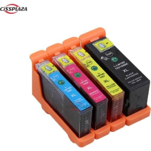 CISSPLAZA 8pcs Compatible ink Cartridge for Lexmark S708/S208/S408/S205/S305/S308/S405/S505/S508/S605 printer 100XL 105XL 108XL