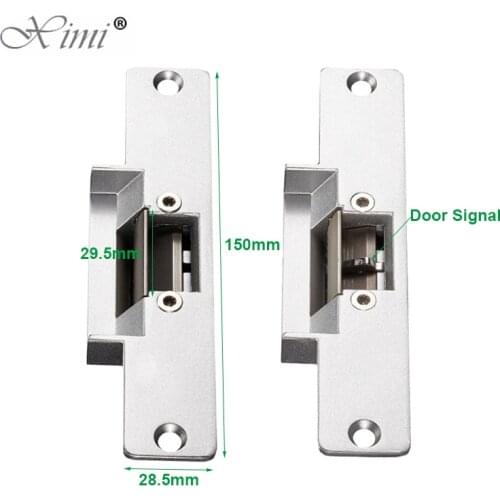 YS130-S Signal Output Narrow Electric Strike Lock Fail Safe Fail Secure Access Control System Wooden Electronic Door Lock