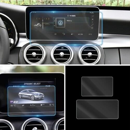 For Mercedes Benz GLC Class X253 C253 W253 2015-2021 Car GPS Navigation LCD Screen Tempered Glass Protective Film Anti Scratch