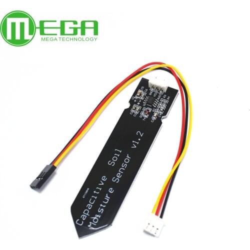 Capacitive Soil Moisture Sensor Module Not Easy to Corrode Wide Voltage Wire 3.3~5.5V Corrosion Resistant W/ Gravity for Arduino