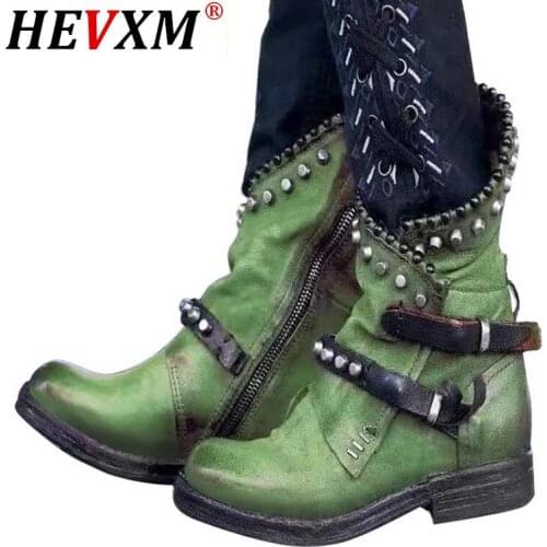 HEVXM 2021 Womens Tassel Casual Boots Ankle Boots Ladies Shoes Comfortable Heel Boots Female Zipper Short Boots Drop shipping