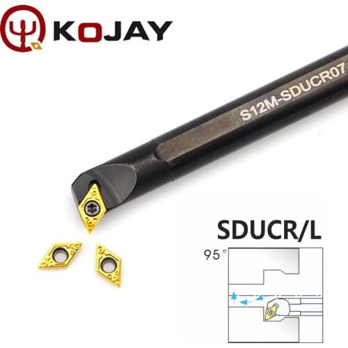 S08K S10K S12M S16Q-SDUCR07 indexable internal turning tool lathe cutter boring bar holder for DCMT0702 insert CNC machine
