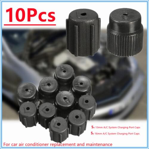10/20Pcs/Set 13mm 16mm R134a High Low A/C System Charging Port Service Caps Suitable For Car Air Conditioner Replacement