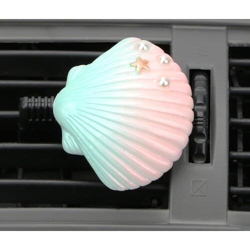 LEEPEE Solid Aromatherapy Air Freshener Car-styling Shell Car Perfume Aroma Interior Accessories Air Conditioning Vent Clip