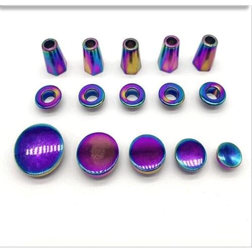 Dazzle colour Metal Lock Cord Stopper Alloy Rope Ends Hanging Drawstring Bell Rope Buckle for Bag Shoes Garment Accessories 50s