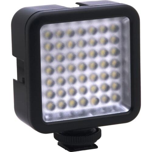 Mini DC 3V 5.5W 49 LED Video LED Lamp 6000K for DSLR Camera Camcorder DVR as Fill Light for News Interview Macro photography