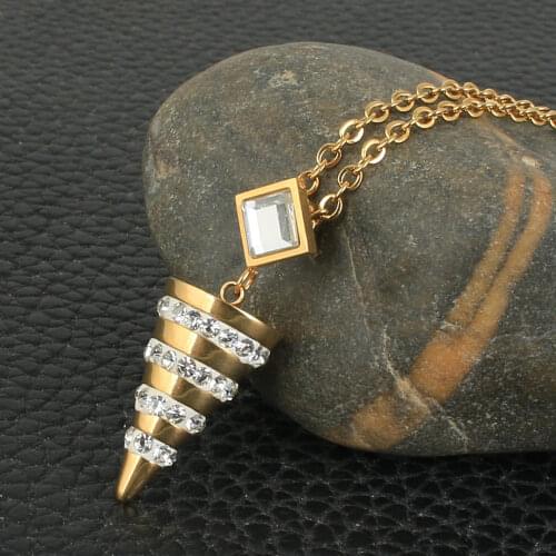 Fashion Stainless Steel Pendant Jewelry Gold Color NEWZAABA