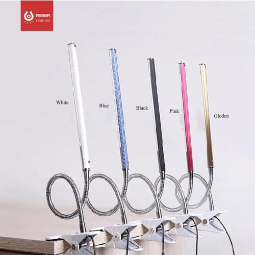 Fashion Design Indoor Decorate Table Lamp Flexible Clip Led Light Table Lamp Study Lamp