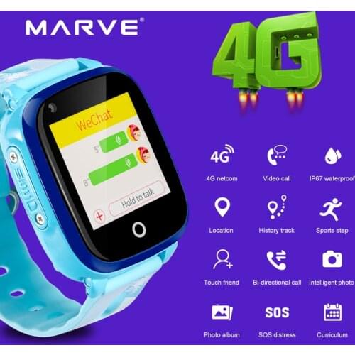 New 4G Kids GPS Tracker Smart Watch IP67 Waterproof Camera LBS WIFI Location SOS Call Children Gift DF33Z