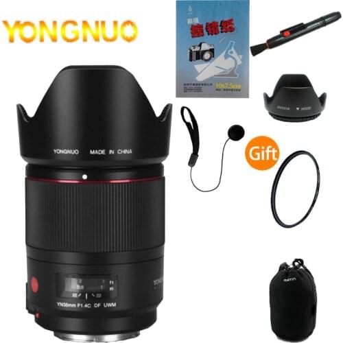 Camera-Lens Yongnuo 35mm F1.4 UWM Ultrasonic Canon EF Lens Full Frame SLR Large Aperture Autofocus Lens 70D 200D 1300D 200D