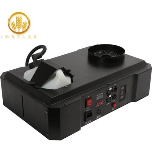 IMRELAX Stage 1500w RGB 3in1 LEDs Smoke Machine Up Down Tank Fog Generators DMX Wireless Smoke Machine