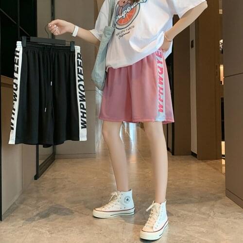 Baggy Shorts Women 2021 Summer Fashion Outfits Deportivo Casual Short Bottoms Black Pink Harajuku Style Streetwear Sweatpants