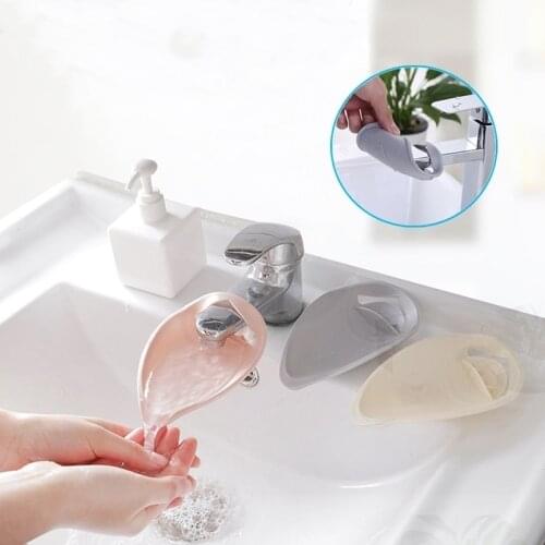 ADOREHOUSE Silicone Faucet Extender Sink Handle Extension Kids Hand-Washing Guide Tool Splash Proof Nozzle Bathroom Accessories