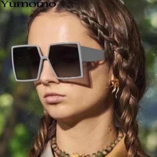 2020 Oversized Square Sunglasses Women High Quality Women Sun Glasses Square Eyewear Brand Designer Gafas De UV400