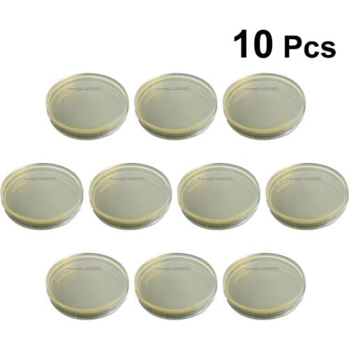 10pcs R2A Agar Plates Disposable R2A Agar Medium Agar Plates Biological Determine Equipment (Vacuum Packaging)