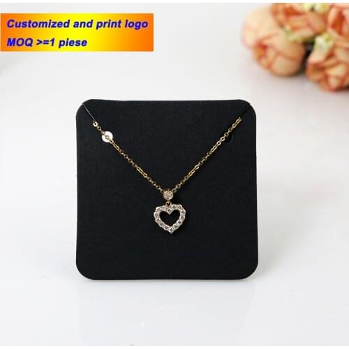 100pcs/lot 5*5 Paper Pendant Packaging Card organizer Necklace Holder Earring Packing Card Jewelry Display Accessories #A