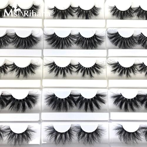 Cruelty Free 25MM Mink Eyelashes Vendor Dramatic Fluffy 8D False Eayelash Packing Boxes Thick Natural Long 5D Mink Lashes Makeup