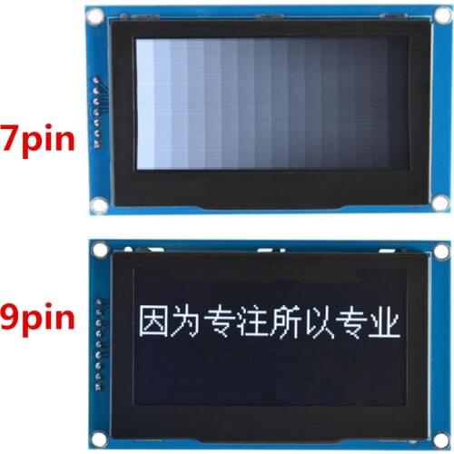 7/9Pin 2.7 inch OLED display module white/yellow/green SPI 12864 LCD screen SSD1325