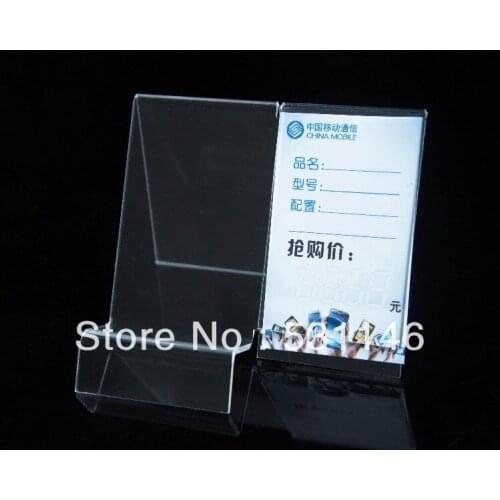 Free Shipping New style fashion clear Acrylic Mobile cell Phone display stand Holder racks 10PCS