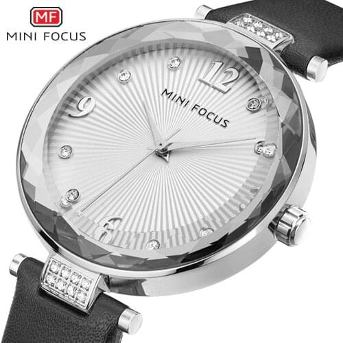 MINI FOCUS Top Luxury Brand Women Watch Fashion Ladies Dress Wristwatch Leather Belt Waterproof Quartz Watches Reloj Mujer