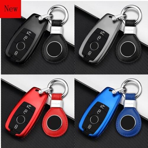 Galvanized Alloy Car Smart Key Case Cover for Mercedes-Benz E-Class E300l C260L C200L A200L E260 GLK GLC Car Accessories