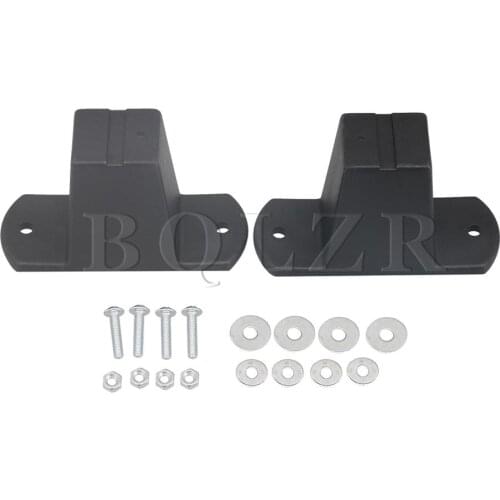 BQLZR 2 x Luggage Stud Feet Footstand Plastic fits Luggage Suitcase Part Black