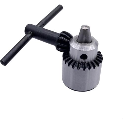 JT0 Taper Mounted Drill Chuck 0.3-4mm Mini Drill Chuck Micro and Chuck Key Lathe Accessories Adapter with Key