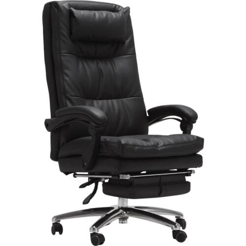 Fashion Minimalist Modern Boss Swivel Chair Computer Home Reclining Chair Business Leather Executive Office Chair Metal