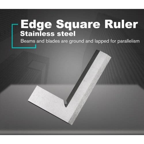 Machinist Precision Knife Edge Square Ruler 90 Degree Right Angle Ruler Engineer Measuring Tool 100x63mm Angle Tester